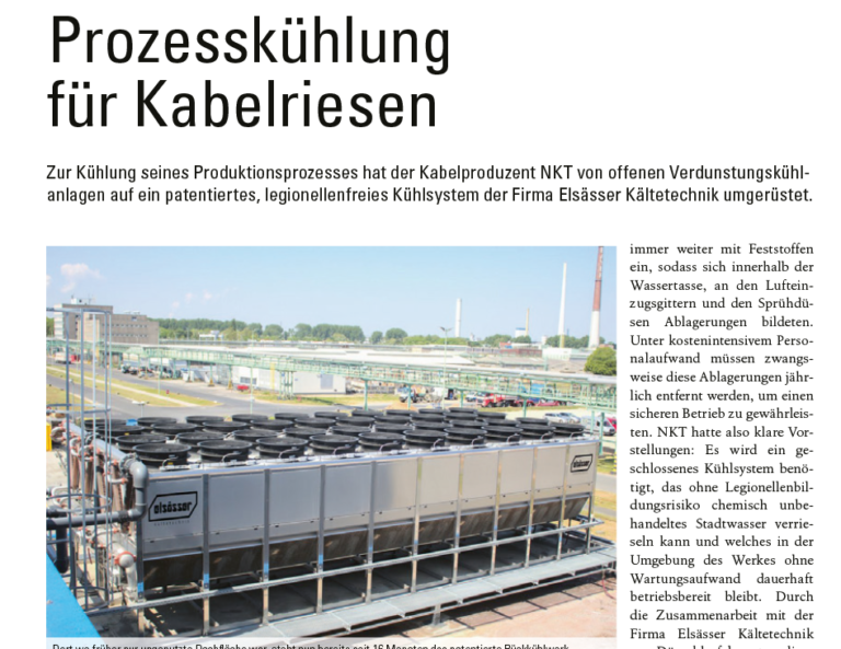 Elsässer Kältetechnik WIRE Fachmagazin 2022